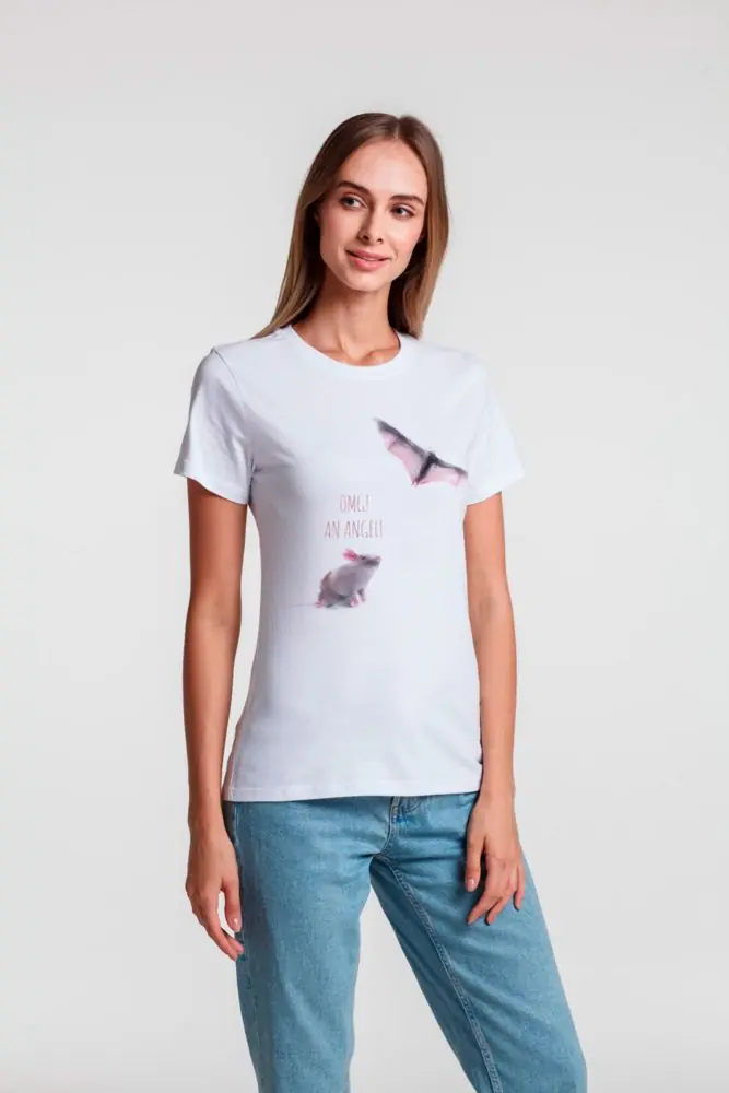 Футболка женская An Angel, белая, размер L