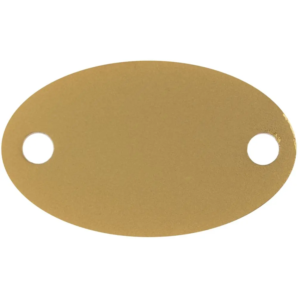 Шильдик металлический Alfa Oval, золотистый