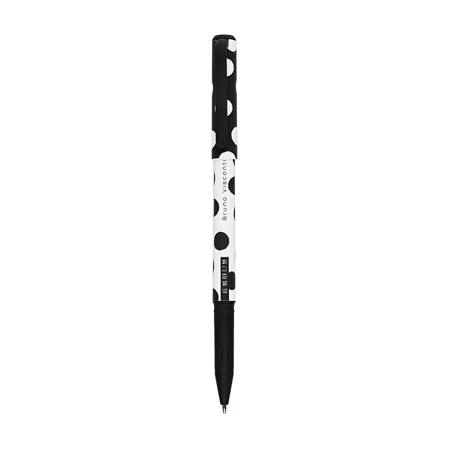 РУЧКА "BLACK&WHITE" ШАРИКОВАЯ 0.7 ММ, МАСЛО, СИНЯЯ