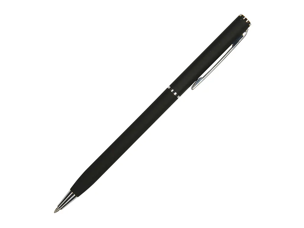 Ручка шариковая автоматическая BrunoVisconti® PALERMO цвет корпуса черный, soft-touch, 0.7 мм