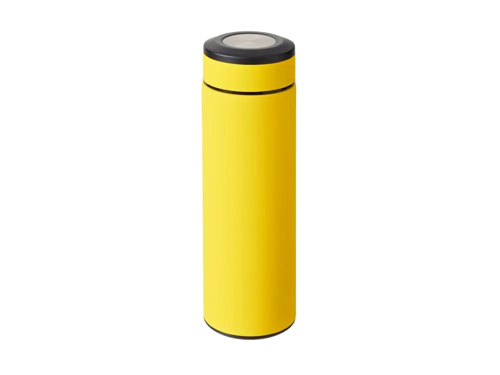 Вакуумный термос Vacuum Flask C1, soft touch, 420мл, желтый