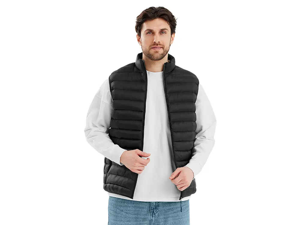 Стеганый жилет Uniqloud, черный