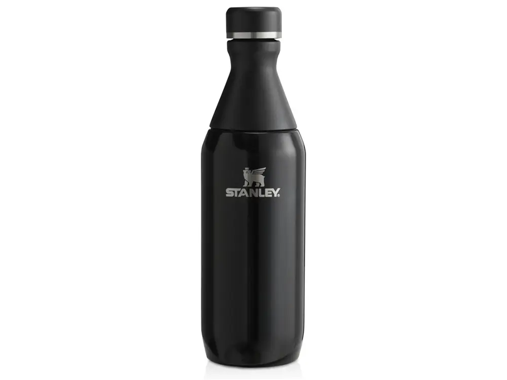 Бутылка для воды Stanley All Day Slim объемом 350 мл - черный глянцевый