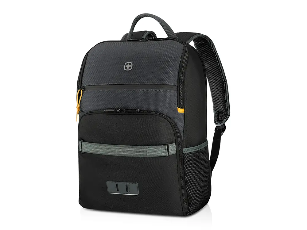 Рюкзак WENGER Move 16, чёрный, переработанный ПЭТ, 33 x 19 x 44 см, 22 л