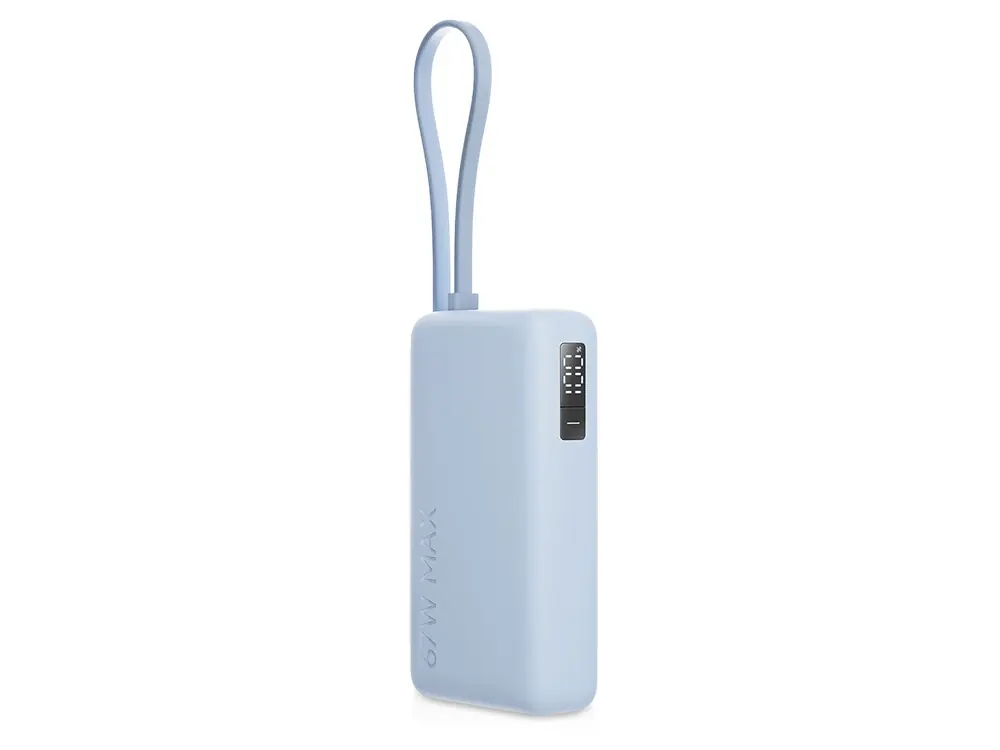 Внешний аккумулятор со встроенным кабелем Xiaomi 67W Power Bank 10000 (Integrated Cable) Ice Blue
