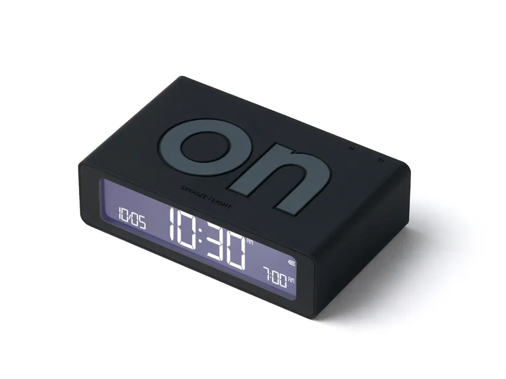 Часы настольные Flip Mini, черный