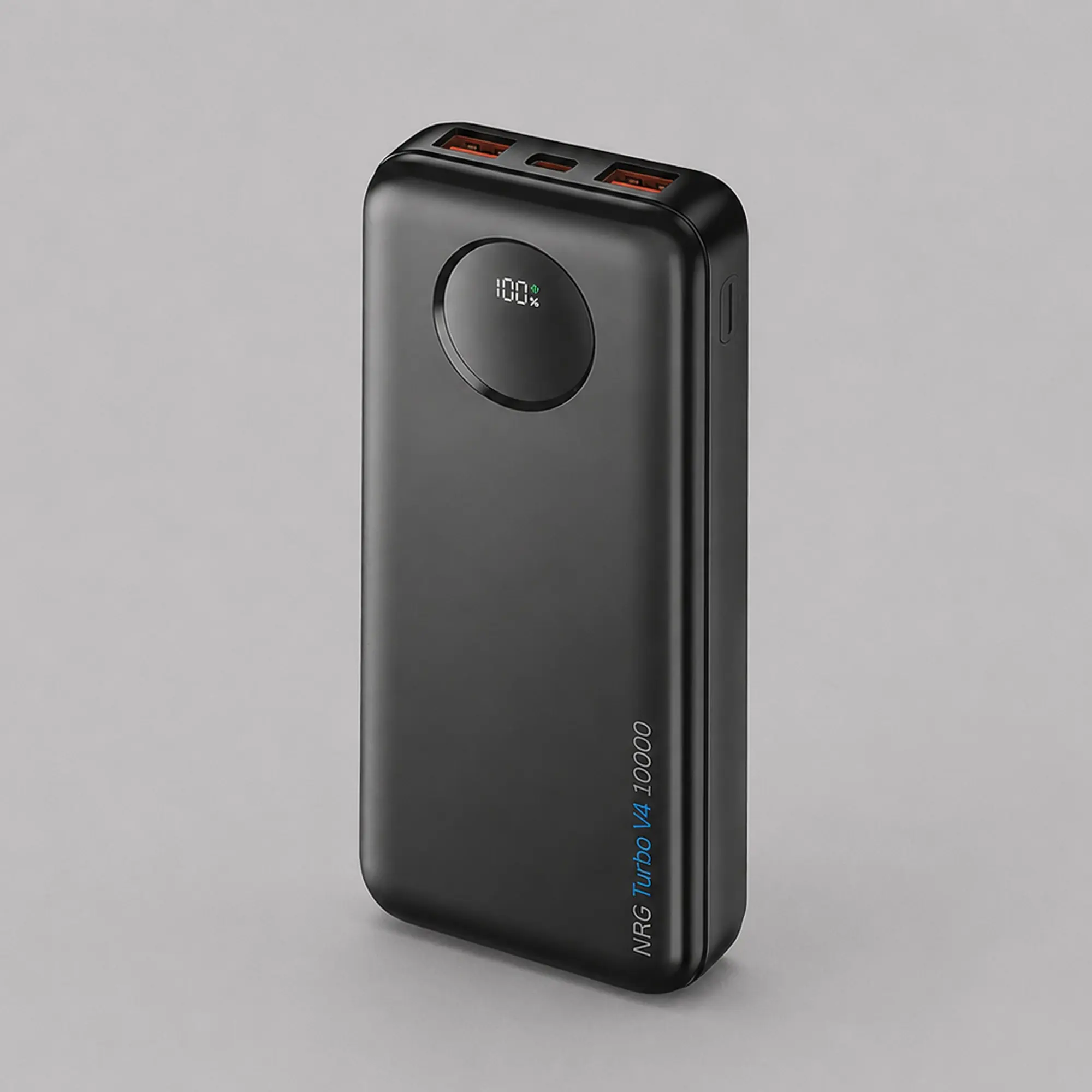 Внешний АКБ NRG Turbo V4 10000 мА-ч, дисплей, черный, Deppa